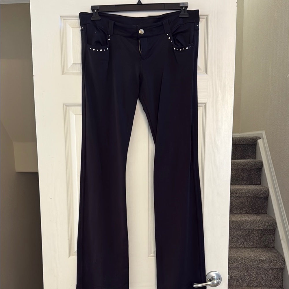 Bebe Black Wide Leg Pants